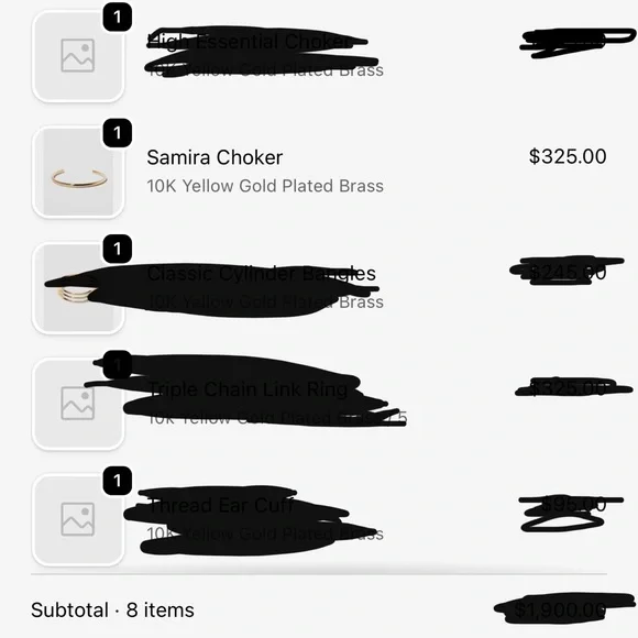 Jennifer Fisher Samira Chocker in 10K Yellow Gold Plated - Picture 9 of 9